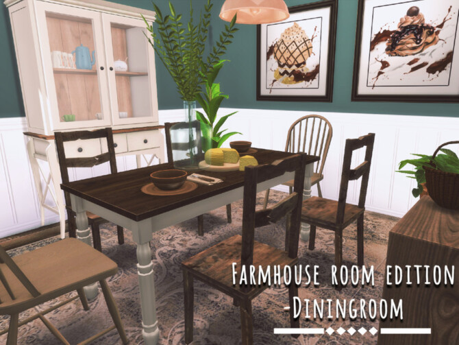 Farmhouse diningroom by GenkaiHaretsu at TSR