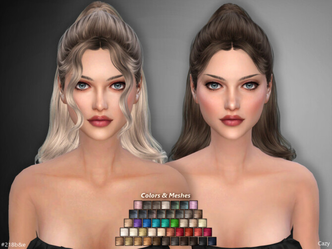 Female Hairstyle Set #218b&e by Cazy at TSR