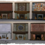 Fireplace country life recolor by Chalipo at All 4 Sims