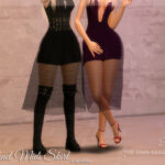 Fishnet Midi Skirt by Dissia at TSR