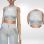 Fitness Crop Top by Puresim at TSR