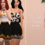 Flames Skirt by Dissia at TSR