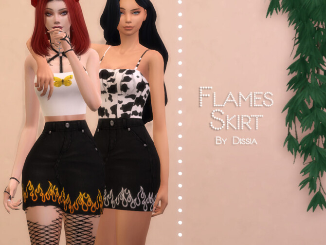 Flames Skirt by Dissia at TSR