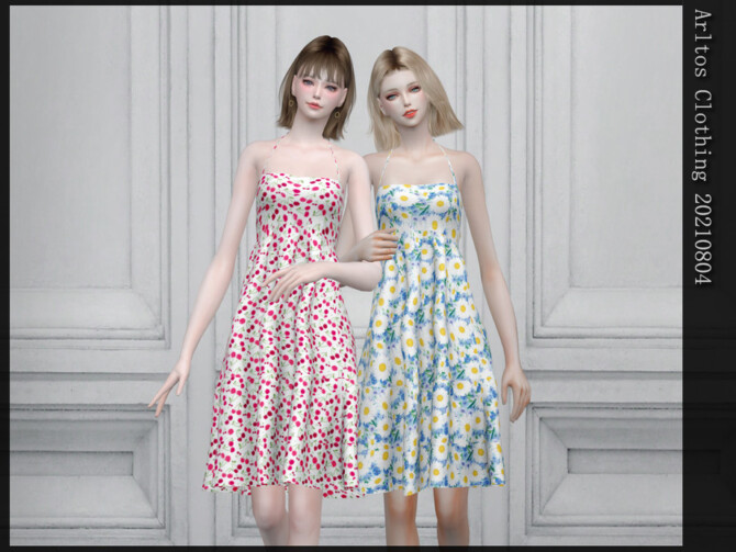 Floral dress 20210804 by Arltos at TSR