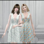 Floral pattern dress 20210813 by Arltos at TSR