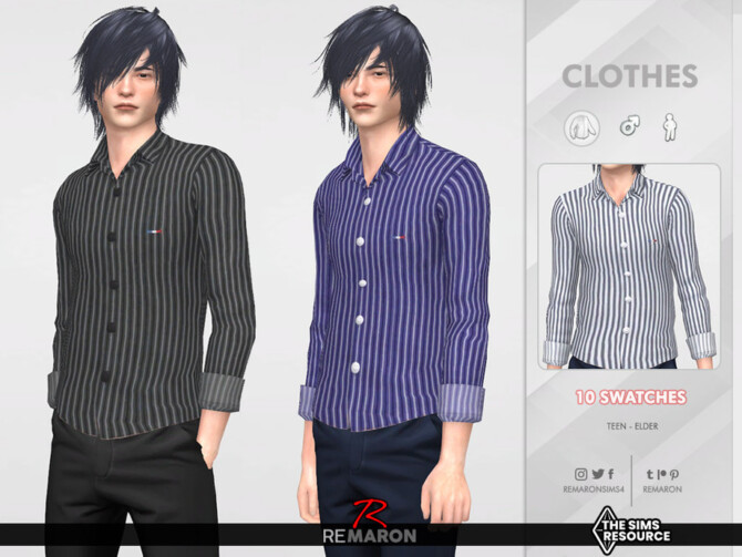 Formal Shirt 04 for Male Sim by remaron at TSR