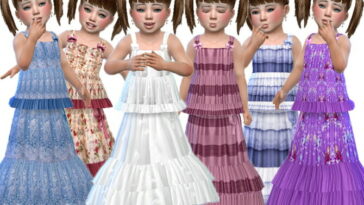 Frill toddler skirt and top by TrudieOpp at TSR