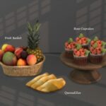 Fruit basket + Rose cupcakes + Quesadillas (P) at Leo Sims