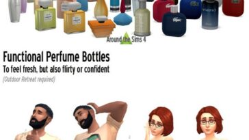 Functional perfumes at Around the Sims 4