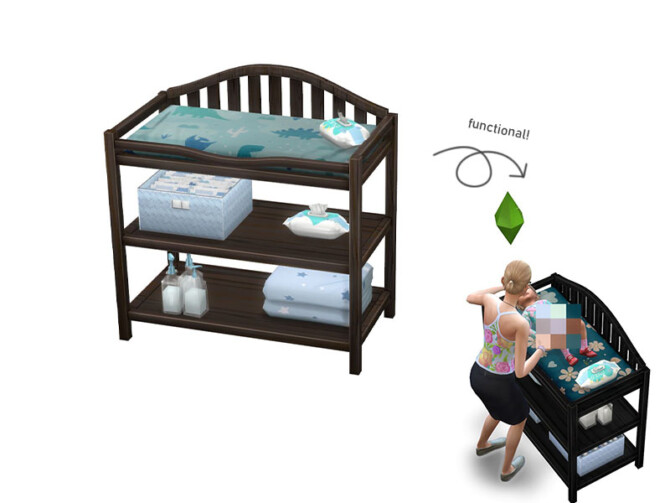 Functional toddler changing table by PandaSamaCC at TSR