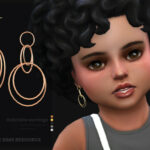 Gabrielle earrings for toddlers by sugar owl at TSR