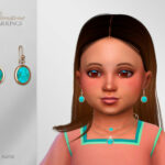 Gemstone Earrings Toddler by Suzue at TSR