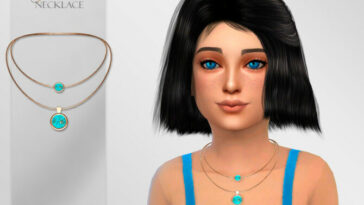 Gemstones Necklace Child by Suzue at TSR