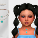 Gemstones Necklace Toddler by Suzue at TSR