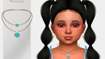 Gemstones Necklace Toddler by Suzue at TSR