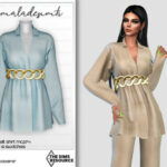 Gold Chain Belt Shirt MC274 by mermaladesimtr at TSR