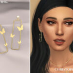 Goldwing Earrings by Christopher067 at TSR