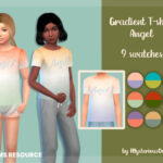 Gradient T-shirt angel by MysteriousOo at TSR