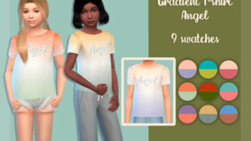 Gradient T-shirt angel by MysteriousOo at TSR