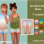 Gradient loose shorts by MysteriousOo at TSR