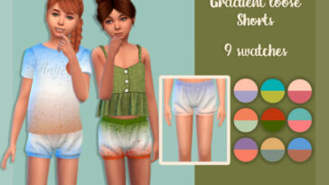 Gradient loose shorts by MysteriousOo at TSR