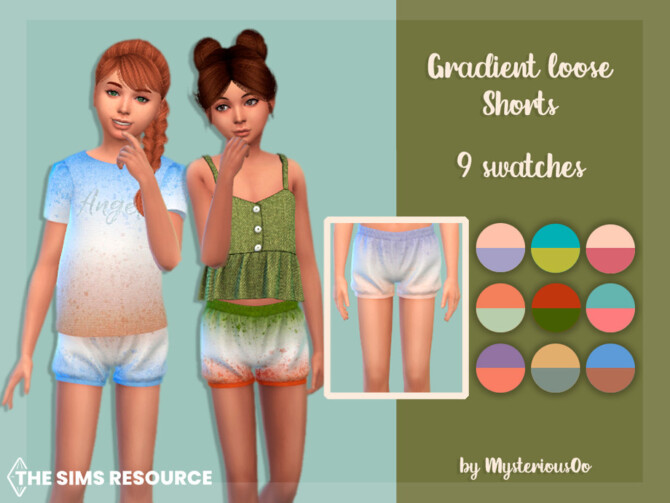 Gradient loose shorts by MysteriousOo at TSR