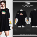 Graphic Dress BD476 by busra-tr at TSR