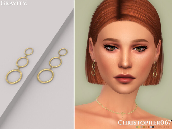 Gravity Earrings by Christopher067 at TSR