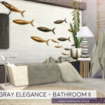 Gray Elegance Bathroom II by Lhonna at TSR