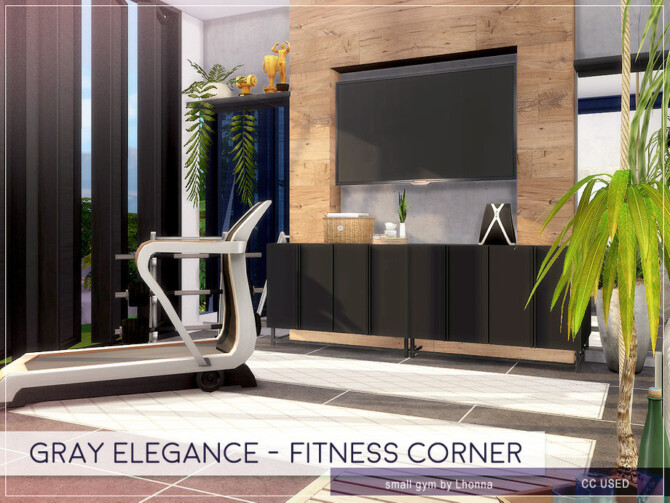 Gray Elegance Fitness Corner by Lhonna at TSR