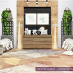 Gray Elegance Twins Room by Lhonna at TSR