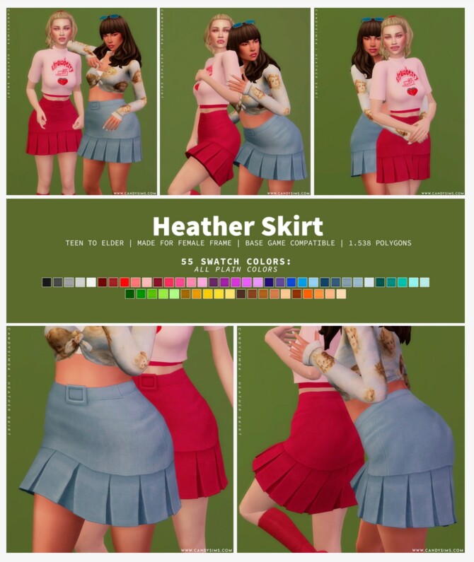 HEATHER SKIRT at Candy Sims 4