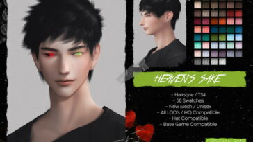 HEAVEN’S SAKE HAIRSTYLE at Obsidian Sims