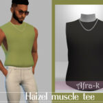 Haizel muscle tee by akaysims at TSR