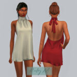 Halter Dress DR431 by laupipi at TSR