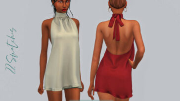 Halter Dress DR431 by laupipi at TSR