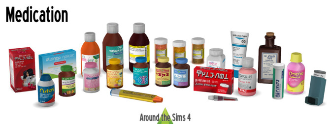 Health Medication Clutter at Around the Sims 4