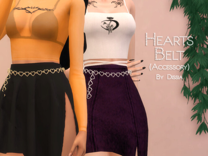 Hearts Belt (Acc) by Dissia at TSR