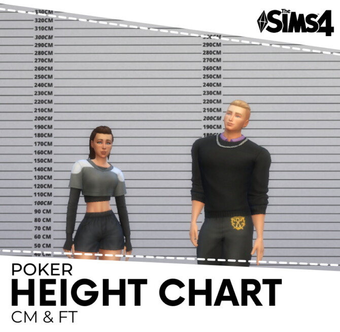 Height Chart by Poker at Mod The Sims 4