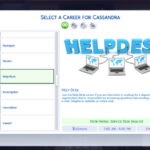 Help Desk Career at Kiara’s Sims 4 Blog