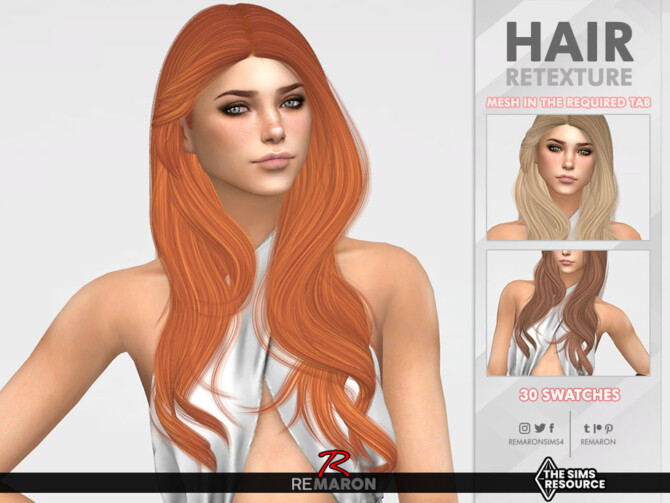 Hummingbird Hair Retexture by remaron at TSR