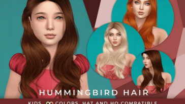 Hummingbird Hair for KIDS by SonyaSims at TSR