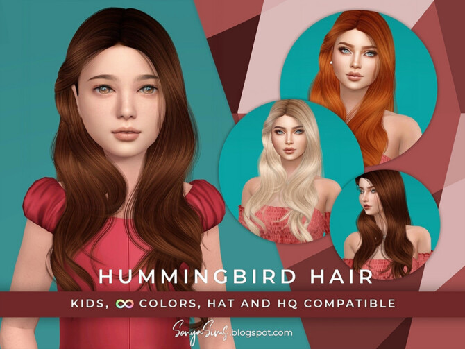 Hummingbird Hair for KIDS by SonyaSims at TSR