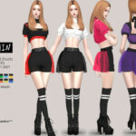 IMIN Goth Shorts and Skirt by Helsoseira at TSR