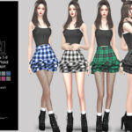 ITSI Ruffle Plaid Skirt by Helsoseira at TSR