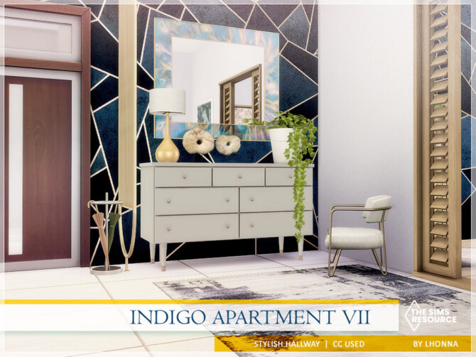 Indigo Apartment Hallway by Lhonna at TSR