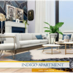 Indigo Apartment Living Room by Lhonna at TSR