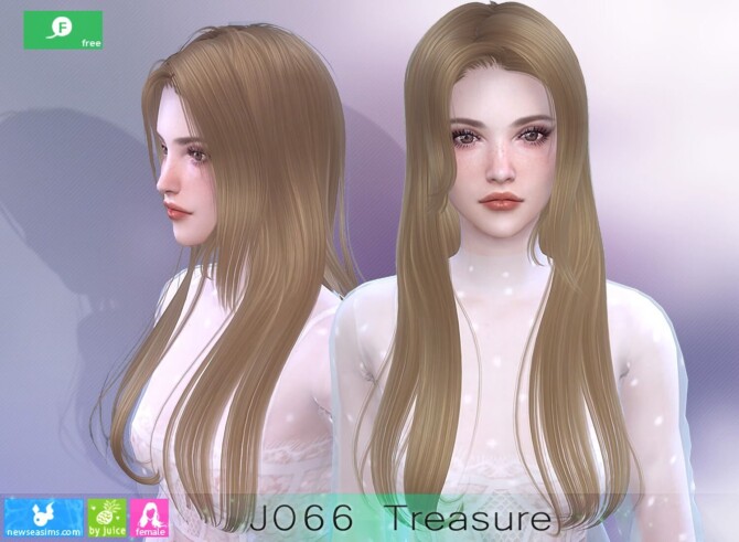 J066 Treasure hair at Newsea Sims 4