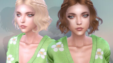 J264 SugarFree hair at Newsea Sims 4