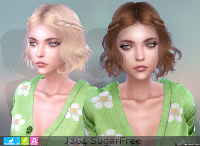 J264 SugarFree hair at Newsea Sims 4